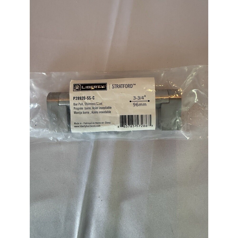 Liberty Hardware P28922-SS-C Stratford 6-5/16" Center  - Stainless Steel